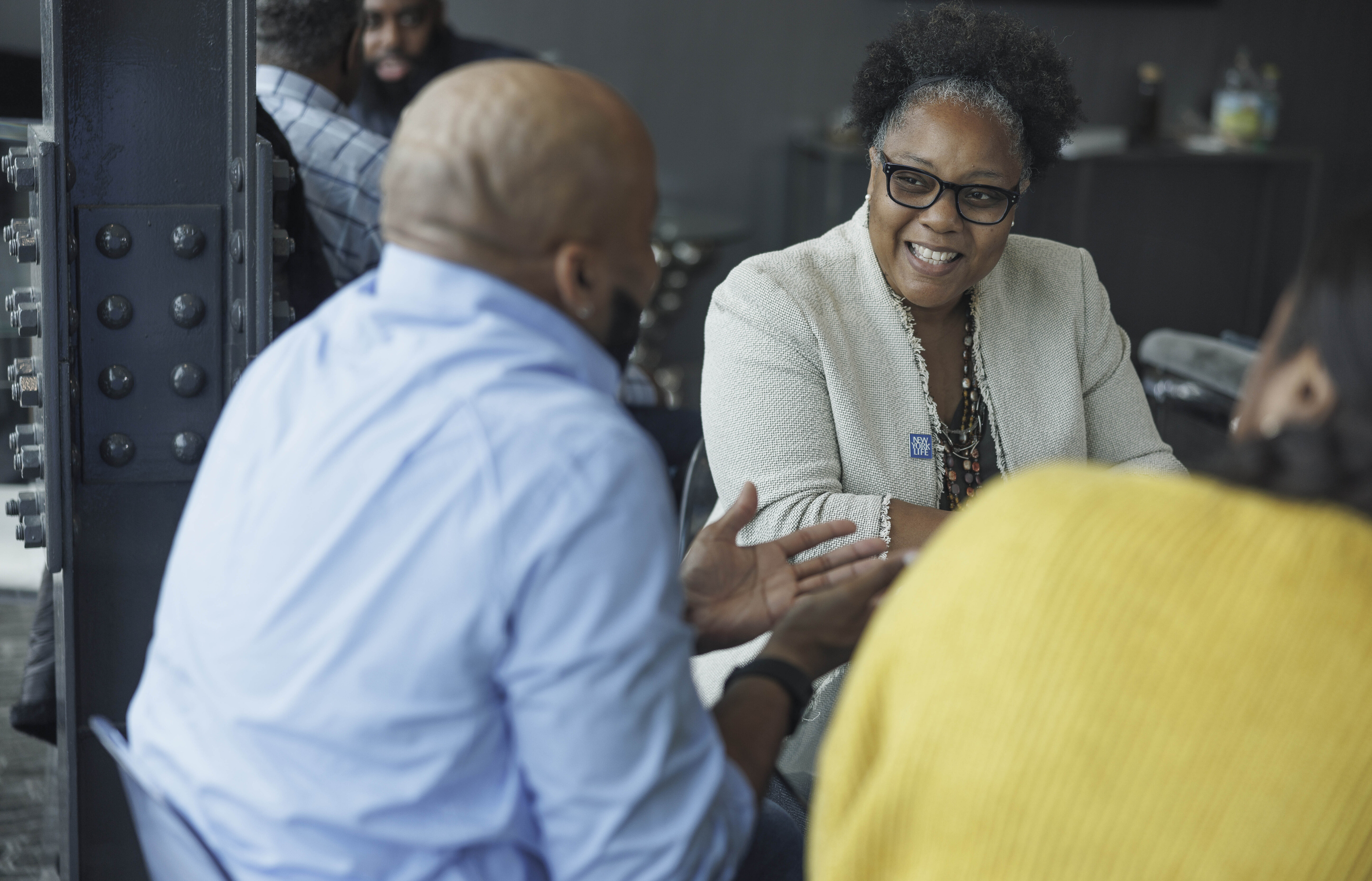 Discussion around a meeting table